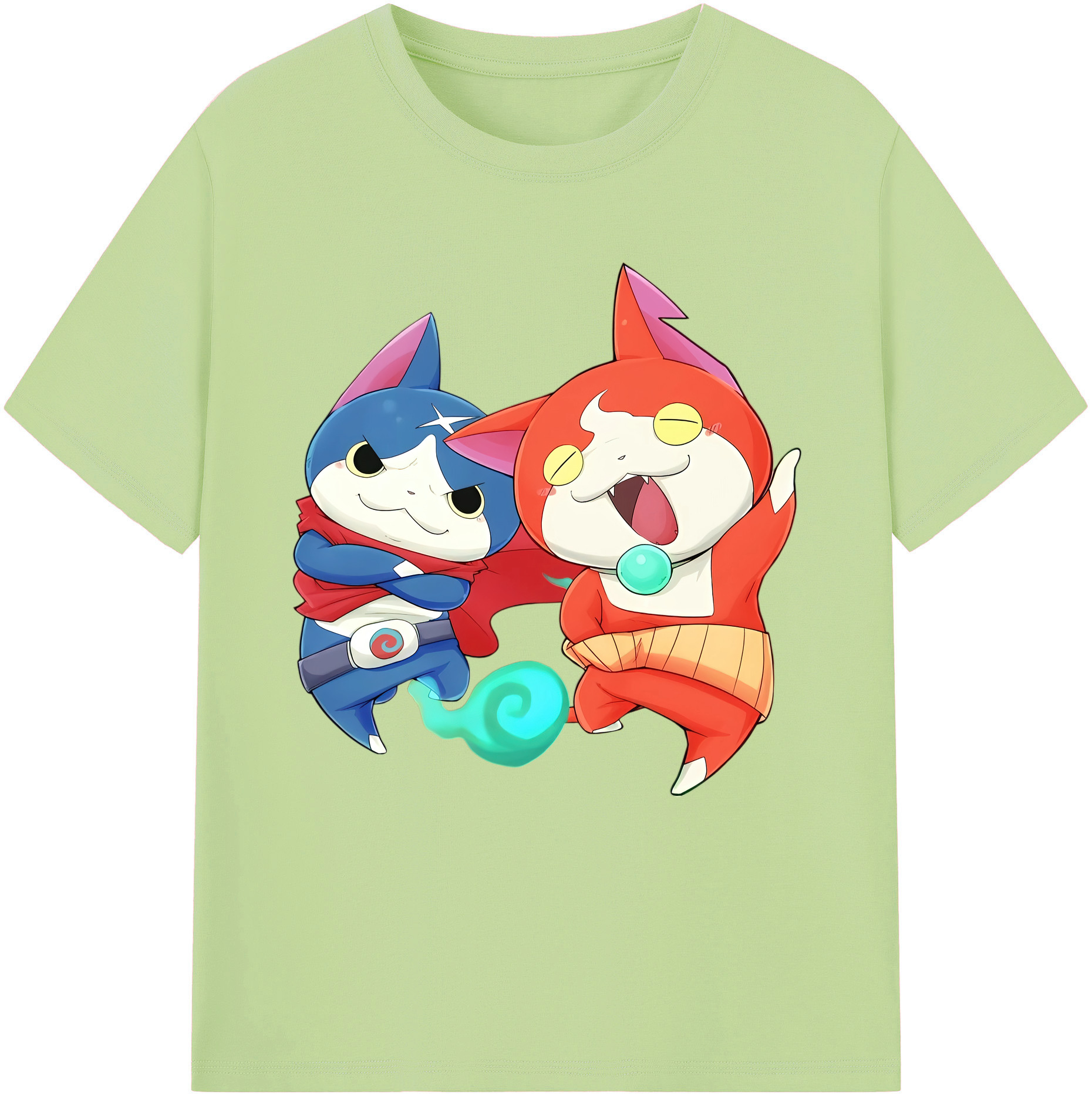 （画像用） 妖怪ウォッチ Yo-kai Watch 綿100％半袖Tシャツ（フロントプリント）